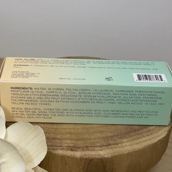 NEW! TYNT SKYN Reveal Spa Water Gel Mask cucumber melon face skincare - Picture 5 of 7